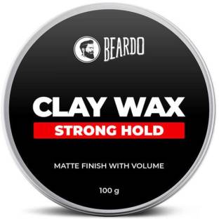 BEARDO Hair CLAY Wax for Men, 100 gm | Matte Finish with volume| Strong Hold re-stylable Hair styles | With Kaolin Clay | Used by salon professionals Hair Clay