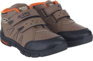 Maxis Boys & Girls Brown Walking Shoes