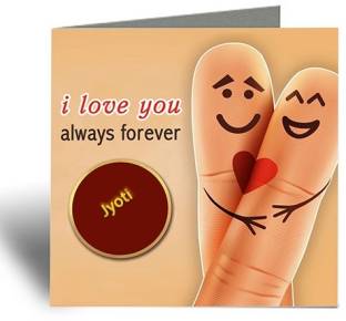Midas Craft I Love You Jyoti ….09 Romantic Love Quote Greeting Card Price  in India - Buy Midas Craft I Love You Jyoti ….09 Romantic Love Quote  Greeting Card online at 