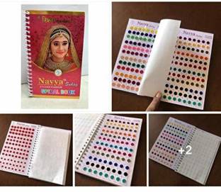 Navya Sticker Kumkum Multi Size & colored Spiral Book Bindi Forehead Multicolor Bindis