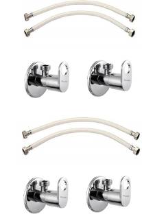 Prestige MAX Angle Cock With Hose Pipe-PACK OF 4 Faucet Set