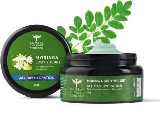 BOMBAY SHAVING COMPANY Moringa All Day Moisturization Body Yogurt | Smooth & Supple Skin with Non-Sticky Hydration For Upto 48 Hrs (100g) | Made in India
