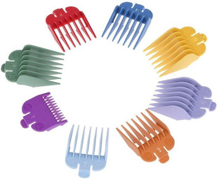 10 piece clipper colored guide comb set