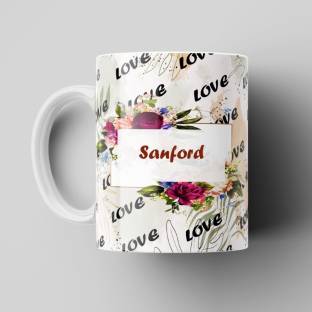 Beautum Love Sanford Romantic Name White Ceramic Coffee Best Gift For Loved Ones Model No:BLVNM018801 ...