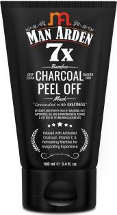 Man Arden 7X Activated Charcoal Peel Off Mask - No Parabens, Sulphate, Silcones