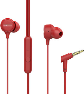 boAt Bassheads 103 Red Wired Headset 