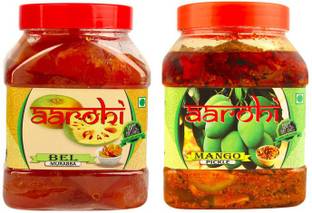 Aarohi Combo of Homemade Natural Organic Dry Bel Murabba 1 Kg & Mother Made Mango Pickle Aam Ka Achar 1 Kg Bel, Mango Pickle Price in India - Buy Aarohi Combo of Aarohi Combo of Homemade Natural Organic Dry Bel Murabba 1 Kg & Mother Made Mango Pickle Aam Ka Achar 1 Kg Bel, Mango Pickle Price in India - Buy Aarohi Combo of