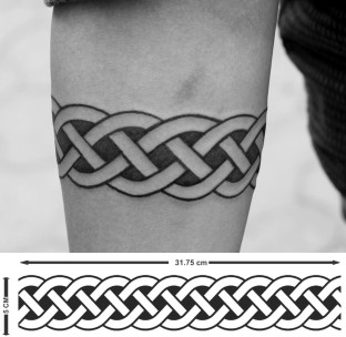 Large Celtic Knot Armband Temporary Tattoo  TattooIcon