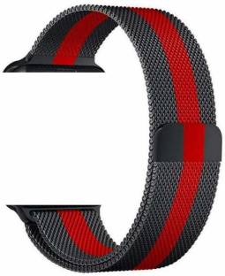 DealClues IWATCH_CHAINSTRAP_BLACK_RED_42MM Smart Watch Strap