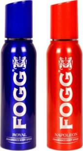 FOGG 1 Royal and 1 Napoleon Deodorant Combo Pack of 2 Deodorant Spray  -  For Men