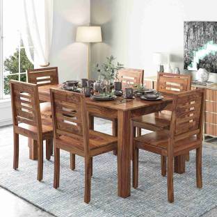 Modway Solid Wood 6 Seater Dining Set