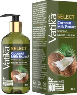 Dabur Vatika Select Coconut Milk Extract Shampoo|Nourish & Restore|No Parabens, Sulphate & Silicones