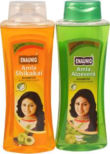 ENAUNIQ Amla Aloevera Shampoo 500ml + Amla Shikakai Shampoo 500 ml