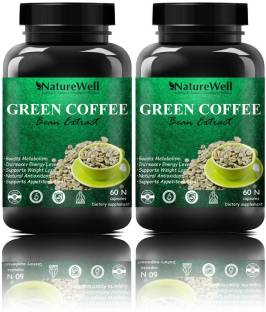 Naturewell Green Coffee Bean Extract 800mg for Weight Loss Capsule Ultra (Dark Green 120N)