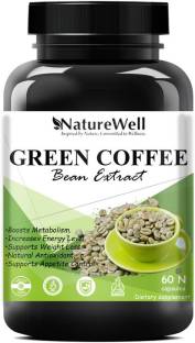 Naturewell Green Coffee Bean Extract 800mg for Weight Loss Capsule Premium (White Green 60N)