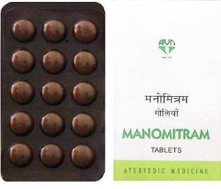 AVN Manomitram Tablets - ReducesAnxiety,Depression, IncreasesConcentration,Memory (90 X 4 Pack)Pack of 4