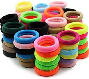 agile fashion Pack of 50pc Multicolour hair bands rubber for women and girls Hair Band rubber Rubber Band