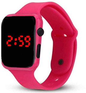 Digital watch pink clearance