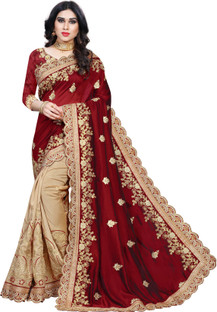 Art Silk Beige Sarees 