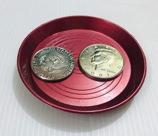 Magician's Coin Slide Dropper Gimmick For Coin Routines & Production Magic Trick 