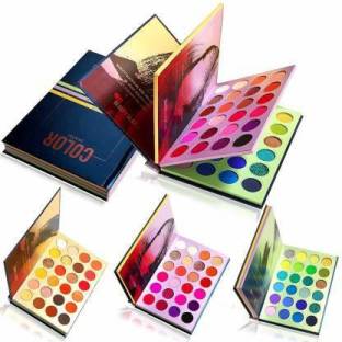 Anjali Enterprises New Color Shades 72 color eyeshadow palette makeup shimmer glitter 25 g
