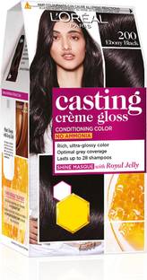 L Oreal Paris Casting Creme Gloss Hair Color Ebony Black 200 Price In India Buy L Oreal Paris Casting Creme Gloss Hair Color Ebony Black 200 Online In India Reviews Ratings