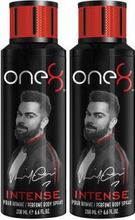 one8 by Virat Kohli Intense Deo Pack of 2 (200ml x 2) Perfume Body Spray  -  For Men