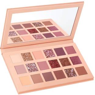 FLENGO Nude Eyeshadow Palette 18 Color Makeup Palette Highlighters Eye Make Up High Pigmented Professional Mattes and Shimmers 25 g
