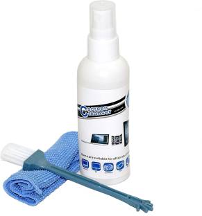 Deepsan 3 in 1 Screen Cleaning Kit with Microfiber Cloth and Brush for Electronic Screens (100 ml) Combo Set