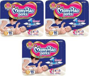 MamyPoko Pants Extra Absorb Diapers - S16+16+16 - S