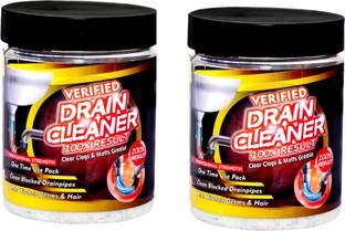 Verified Strong Drain Cleaner Dry Powder To Clear Clogged Drains Sinks And Pipes 500gm Each 1kg Value Pack For Clear Blockage Form Kitchen Sink Bathroom Pipe Powder Drain Opener Price In India