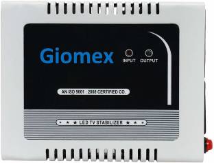 Giomex GMX65TV-G TV Voltage Stabilizer for Upto 65 inch TV Set top Box (Working Range: 90-290V; 3 A) Automatic Voltage Stabilizer