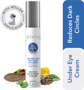 mamaearth natural under eye cream for dark circles & wrinkles with coffee & cucumber