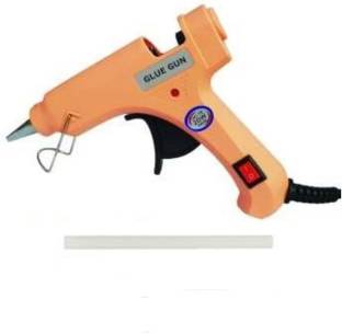 Bond ®20 watt Peach glue gun with glue flow control with 1 hot melt transparent glue sticks Standard T...