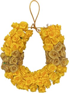 G5 Gajra Indian Wedding Bridal Hair Accessories Juda Maroon Gold Flowers Bun