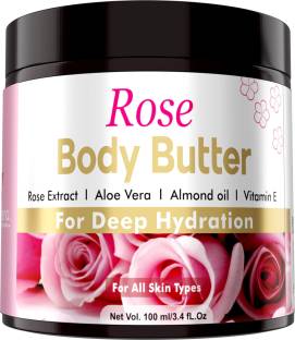 Volamena Rose Body Butter Rose, Aloe vera, Almond & Vitamin B3 & E