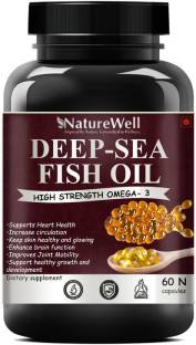 Naturewell Deep Sea Fish Oil Omega 3 - 60 Softgels, 1000 Mg(Premium)