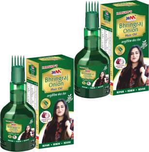 30m Ayurvedic Bhringraj Onion Hair Oil Growth Fall 2 X 100 Ml Reviews:  Latest Review of 30m Ayurvedic Bhringraj Onion Hair Oil Growth Fall 2 X 100  Ml | Price in India 