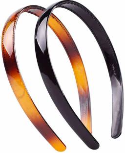 ANNA CREATIONS Set Of 2 Plastic Hair Bands for Girls & women (Black And  Brown) Hair Band Price in India - Buy ANNA CREATIONS Set Of 2 Plastic Hair  Bands for Girls