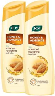 Joy Honey & Almonds Advanced Nourishing Body Lotion(Pack of 2 x 300 ml)