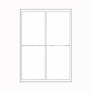 ShikharRetails Easyship Sticky Labels (A4 Size Sheet with 4 Pre-Cut Labels Per Sheet) - to Print Order Labels & Invoices (4 Label in 1 Sheets) 10 ...