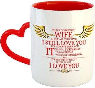 To My Gorgeous Wife After all this time Novelty mug gift FIANCEE 312 