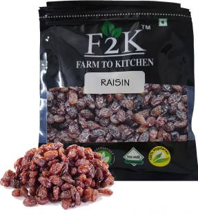 F2K FARM TO KITCHEN Munakka - Raisins -Premium Quality Golden Raisins Raisins