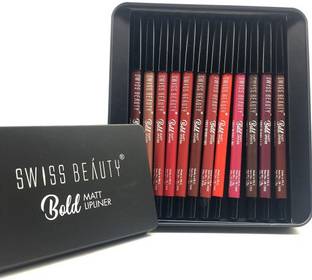 SWISS BEAUTY BOLD MATT LIPLINER PACK OF 12pse - Price in India, Buy SWISS BEAUTY BOLD MATT LIPLINER PACK OF 12pse Online In India, Reviews, Ratings & Features | Flipkart.com