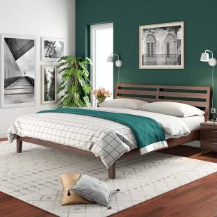 Durian Fern King Bed Solid Wood King Bed