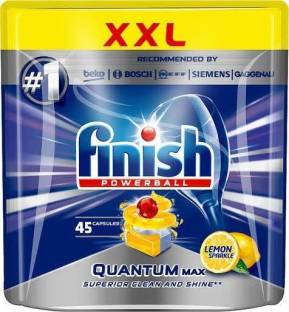 34PK Finish Powerball Quantum Lemon Sparkle Dishwashing Tablets for Dishwasher