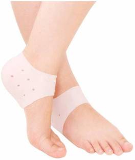sunahari Silicone Gel half Heel Socks For Foot Support Heel Support (Multicolor) 1 pair Heel Support