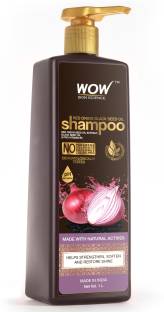 WOW SKIN SCIENCE Red Onion Black Seed Oil Shampoo With Red Onion Seed Oil Extract, Black Seed Oil & Pro-Vitamin B5 - No Parabens, Sulphates, Silicones, Color & Peg, 1000 ml