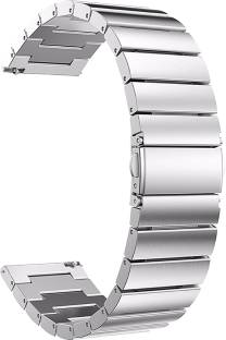 ACM WSM5F22SL1191F Watch Strap Stainless Steel Metal 22mm for Galaxy Watch 46 Mm Sm-R800 ( Smartwatch Belt Matte Finish Luxury Band Silver) Smart Watch Strap