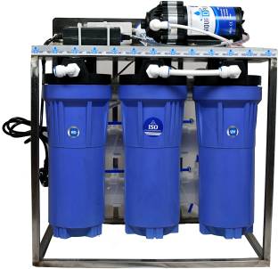 AquaDpure 25 LPH commercial RO water purifier Plant 25 Liter Per Hour Blue Stainless steel Full Automa...